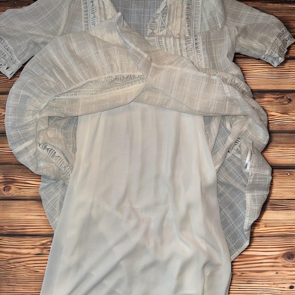 NWOT KNOX ROSE WHITE SUMMER DRESS WITH LINER SIZE LARGE - Picture 2 of 4